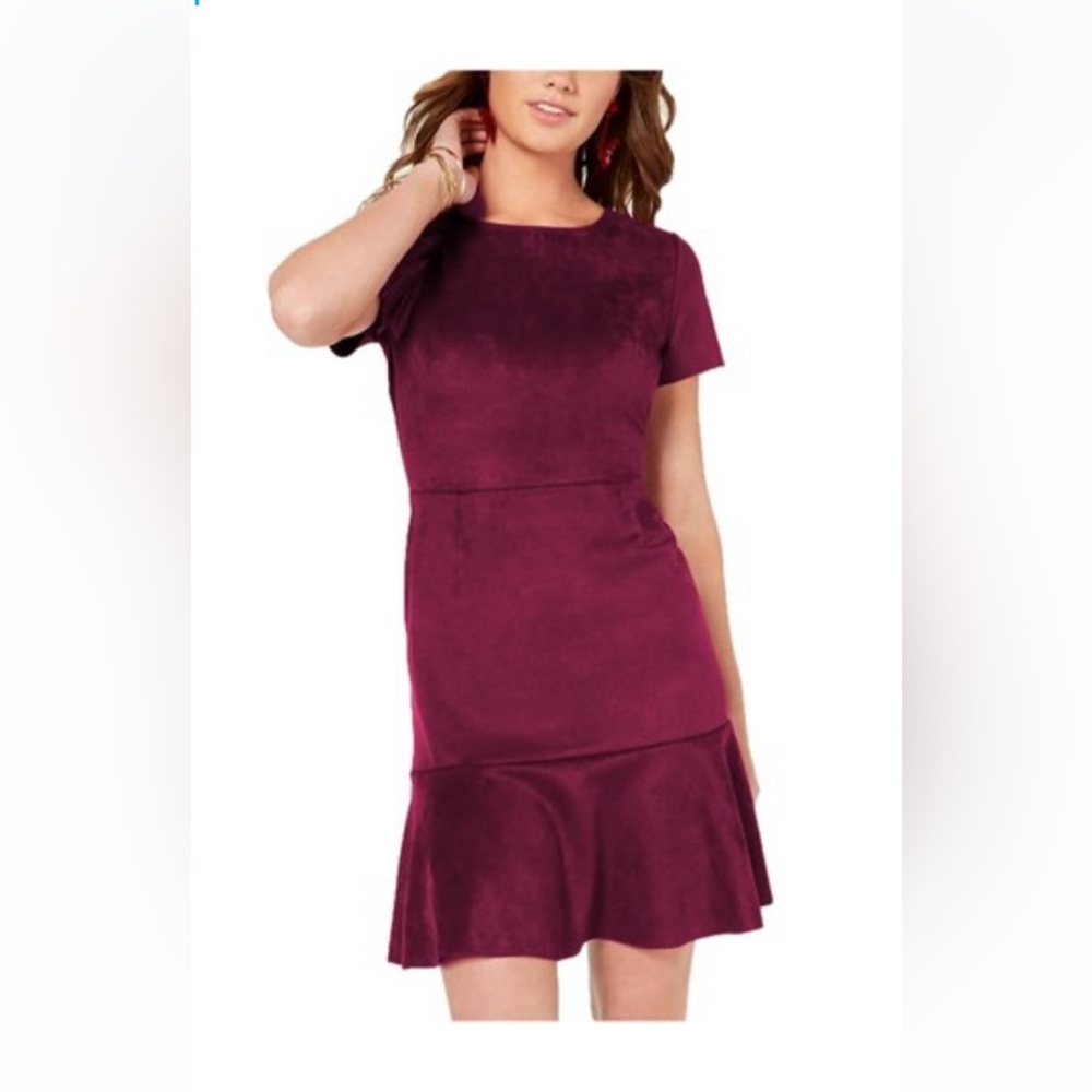 NWOT Aqua (Bloomingdale’s) faux suede dress
